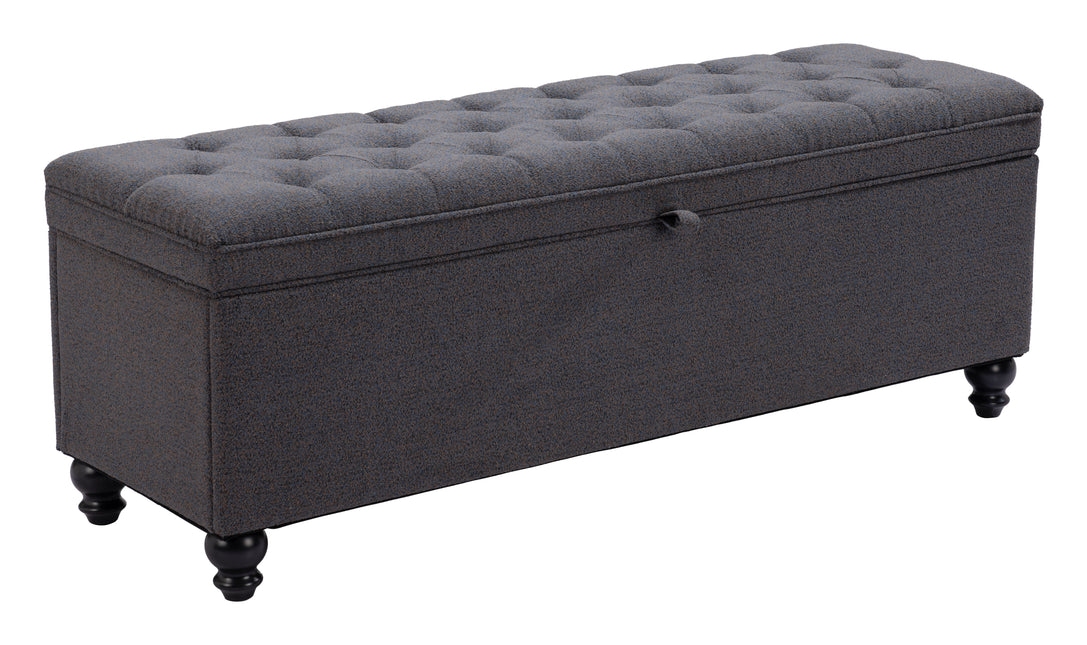 Halifax Storage Bench Gravel Gray Benches TriadCommerceInc Default Title  
