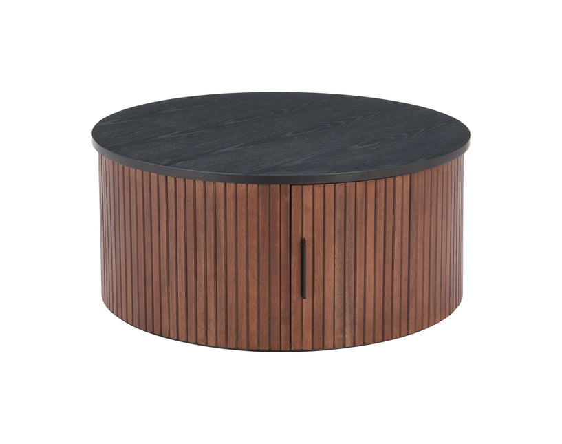 Nejaus Coffee Table Black & Walnut Coffee Tables TriadCommerceInc   