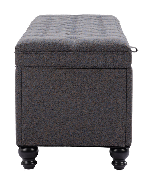 Halifax Storage Bench Gravel Gray Benches TriadCommerceInc   