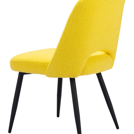 Teddy Dining Chair (Set of 2) Yellow Chairs TriadCommerceInc   
