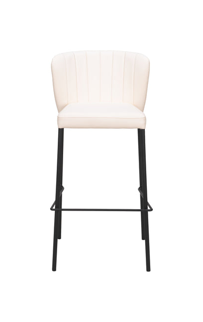 Linz Barstool (Set of 2) Cream Barstools TriadCommerceInc   
