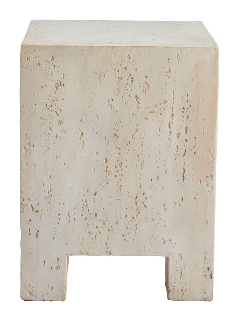 Kitara Side Table Beige Side Tables TriadCommerceInc   