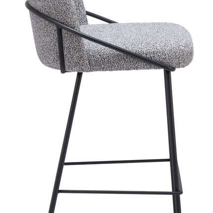 Jambi Barstool (Set of 2) Black & White Barstools TriadCommerceInc   