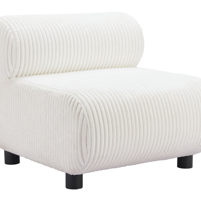 Rahat Accent Chair White Chairs TriadCommerceInc   