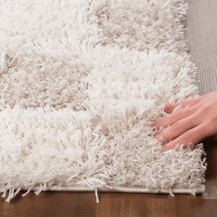 Atira Light Brown Checkered Area Rug Rugs TriadCommerceInc