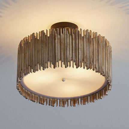 3-Light Farmhouse LED Flush Mount Ceiling Light Home Decor > Lighting > Ceiling Lights TriadCommerceInc