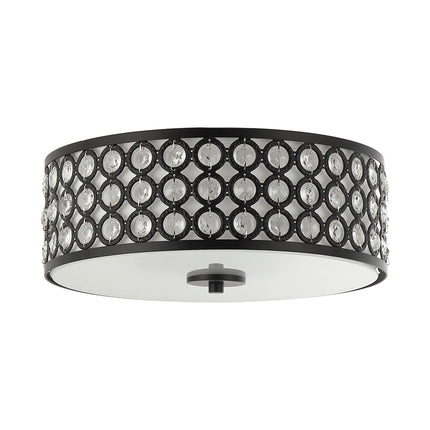 3-Light Modern LED Flush Mount Light with Crystal Shade Home Decor > Lighting > Ceiling Lights TriadCommerceInc