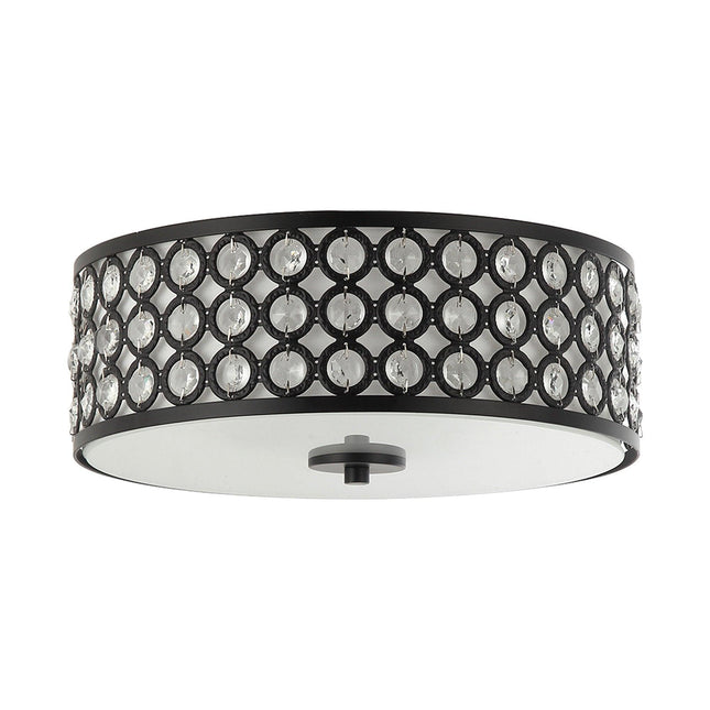 3-Light Modern LED Flush Mount Light with Crystal Shade Home Decor > Lighting > Ceiling Lights > Flush Mount Ceiling Lights TriadCommerceInc