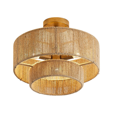 3-Light Wabi-Sabi Farmhouse Semi-Flush Mount Ceiling Light Home Decor > Lighting > Ceiling Lights TriadCommerceInc