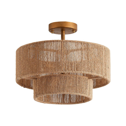 3-Light Wabi-Sabi Farmhouse Semi-Flush Mount Ceiling Light Home Decor > Lighting > Ceiling Lights TriadCommerceInc
