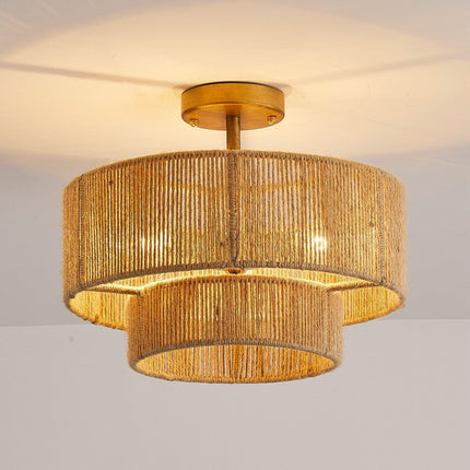 3-Light Wabi-Sabi Farmhouse Semi-Flush Mount Ceiling Light Home Decor > Lighting > Ceiling Lights TriadCommerceInc