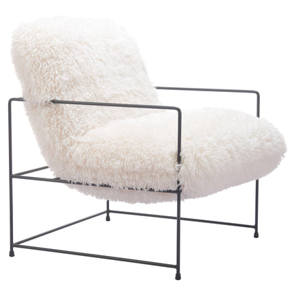 Pelut Accent Chair White Chairs TriadCommerceInc   
