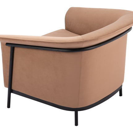 Burry Accent Chair Tan Chairs TriadCommerceInc   