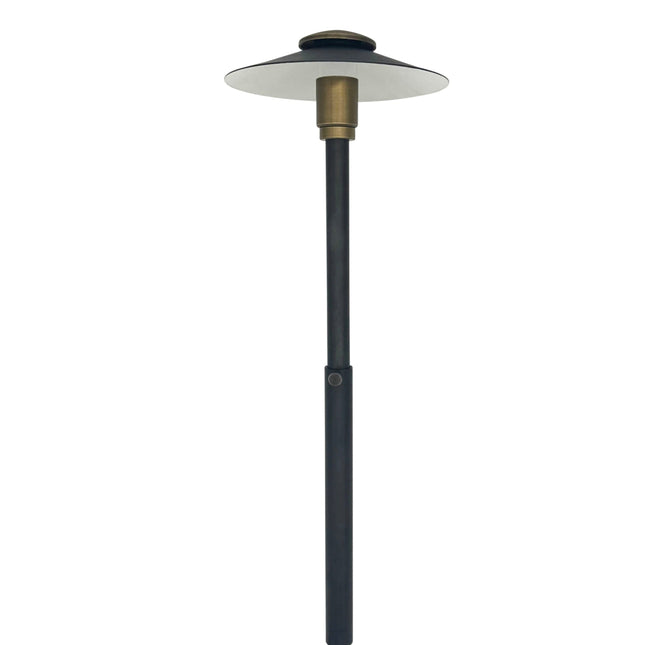 Stelvio Adjustable Black Brass Outdoor Path Light Landscape Pathway Lighting TriadCommerceInc