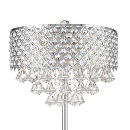 Grand 6 LED Light Table Lamp Chrome Crystal Decor Home Decor > Lighting > Lamp > Table Lamps TriadCommerceInc