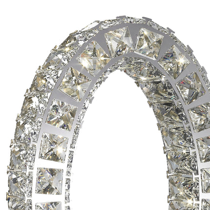 Oval Crystal Extravaganza 17.5 Table Lamp Chrome Decor Home Decor > Lighting > Lamp > Table Lamps TriadCommerceInc
