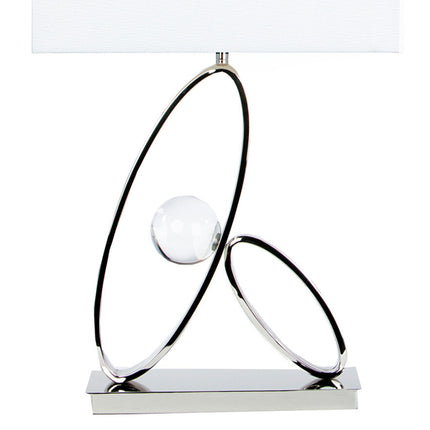 Ovals in Crystal Table Lamp // 1 Light Home Decor > Lighting > Lamp > Table Lamps TriadCommerceInc