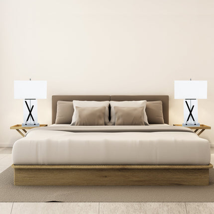1 Light with USB Charger X Table Lamp // Chrome and Crystal Home Decor > Lighting > Lamp > Table Lamps TriadCommerceInc