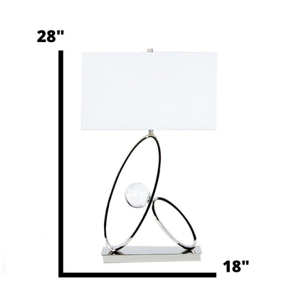 Ovals in Crystal Table Lamp // 1 Light Home Decor > Lighting > Lamp > Table Lamps TriadCommerceInc