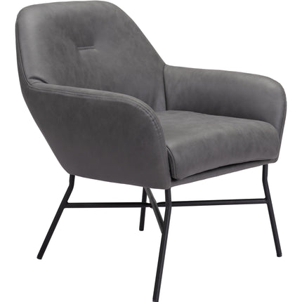 Hans Accent Chair Vintage Gray Chairs TriadCommerceInc   