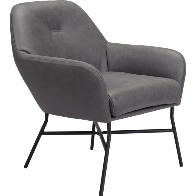 Hans Accent Chair Vintage Gray Chairs TriadCommerceInc   