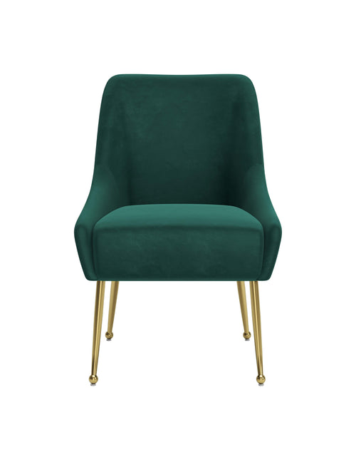 Maxine Dining Chair Green & Gold Chairs TriadCommerceInc   