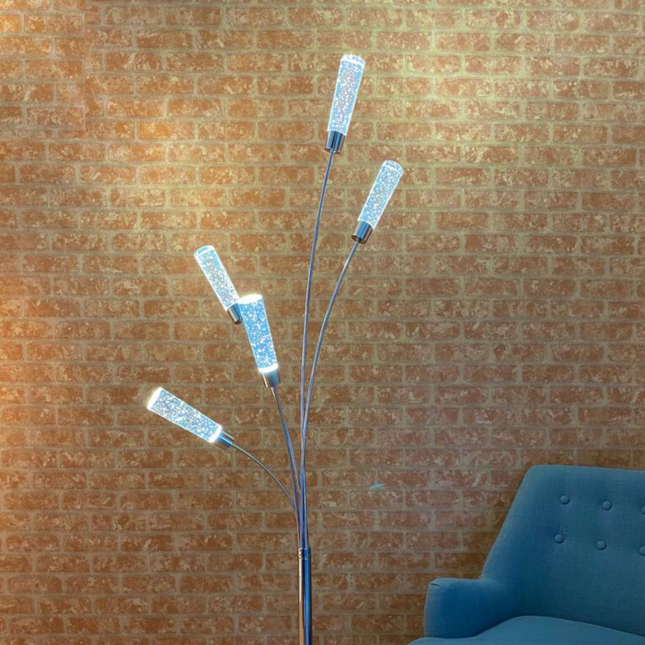 5 Acrylic Cylinders Floor Lamp Chrome Modern Lighting Home Decor > Lighting > Lamp > Floor Lamps TriadCommerceInc