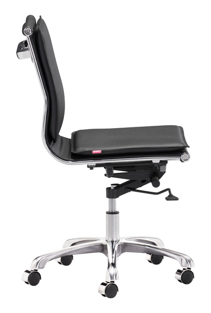 Lider Plus Armless Office Chair Black Chairs TriadCommerceInc   