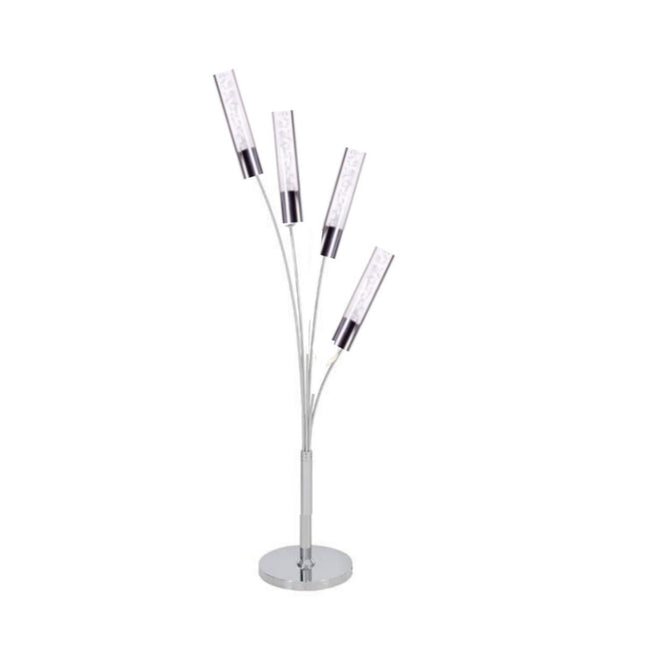 Blooming in Acrylic 5 Light Table Lamp Chrome Decor Table Lamp TriadCommerceInc