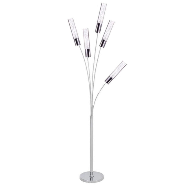 5 Acrylic Cylinders Floor Lamp Chrome Modern Lighting Home Decor > Lighting > Lamp > Floor Lamps TriadCommerceInc