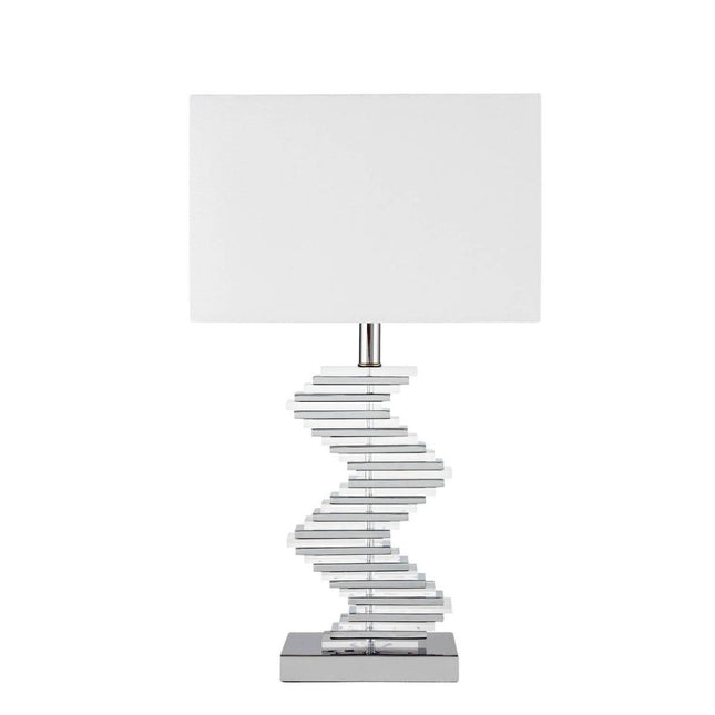 Crystal Two Tone Paved Table Lamp 1 Light Decor Home Decor > Lighting > Lamp > Table Lamps TriadCommerceInc