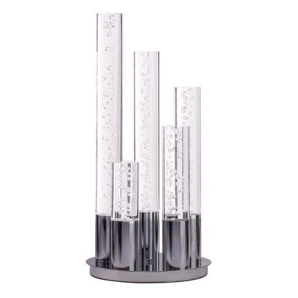 5 Acrylic Cylinder Table Lamp Chrome Modern Decor Home Decor > Lighting > Lamp > Table Lamps TriadCommerceInc