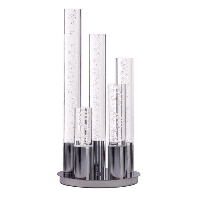 5 Acrylic Cylinder Table Lamp Chrome Modern Decor Home Decor > Lighting > Lamp > Table Lamps TriadCommerceInc