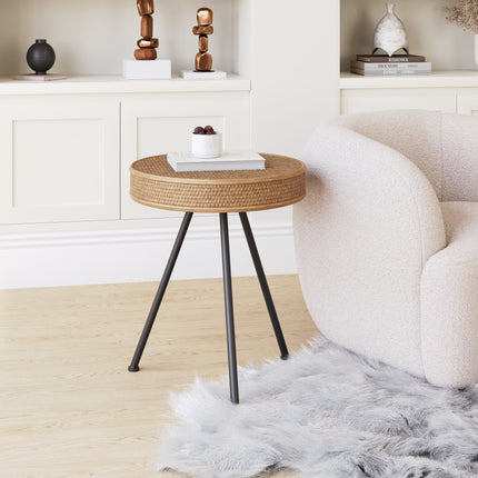 Stuart Side Table Natural Side Tables TriadCommerceInc   