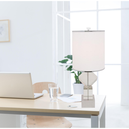 Crystal Cubes USB Table Lamp 1 Light Modern Decor Home Decor > Lighting > Lamp > Table Lamps TriadCommerceInc