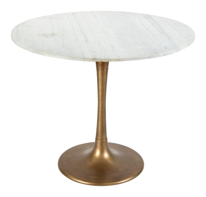 Fullerton Dining Table White & Gold Tables TriadCommerceInc Default Title  