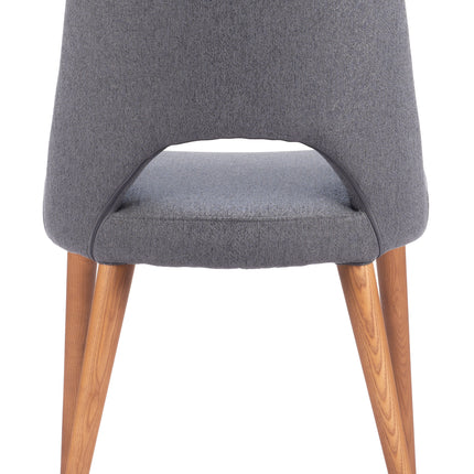 Leith Dining Chair (Set of 2) Gray Chairs TriadCommerceInc   