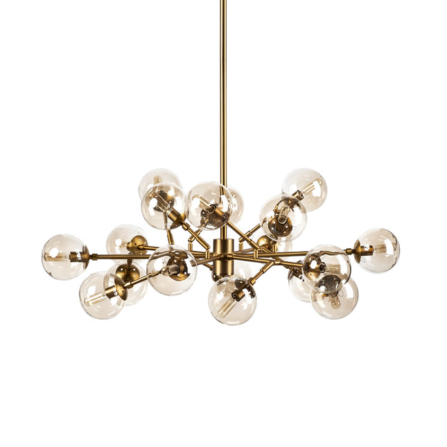 Gold Metal Eighteen Bulb Hanging Chandelier Home Decor > Lighting > Ceiling Lights > Chandelier TriadCommerceInc Default Title