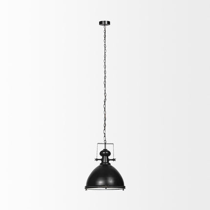 Industrial Black Metal Hanging Pendant Light Pendants TriadCommerceInc   