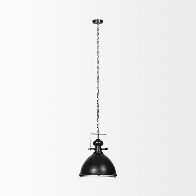 Industrial Black Metal Hanging Pendant Light Pendants TriadCommerceInc   