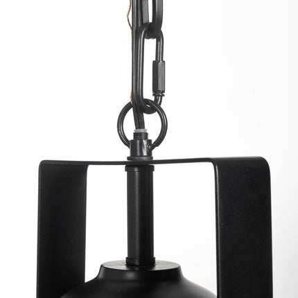 Industrial Black Metal Hanging Pendant Light Pendants TriadCommerceInc   