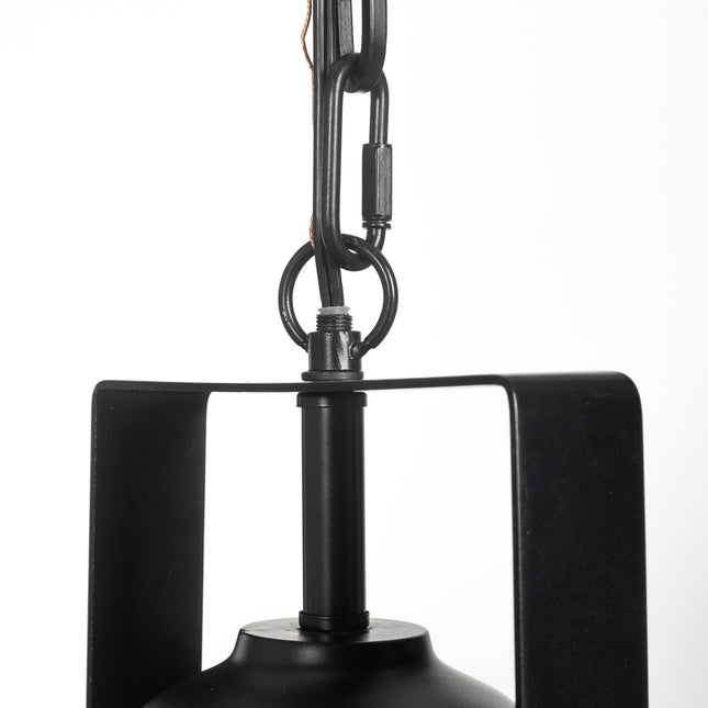 Industrial Black Metal Hanging Pendant Light Pendants TriadCommerceInc   