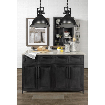 Industrial Black Metal Hanging Pendant Light Pendants TriadCommerceInc   