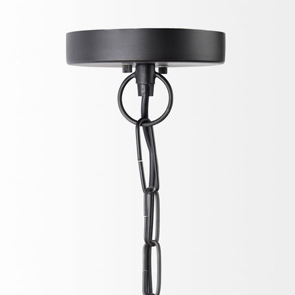 Black Metal Sphere Pendant Hanging Light Pendants TriadCommerceInc   