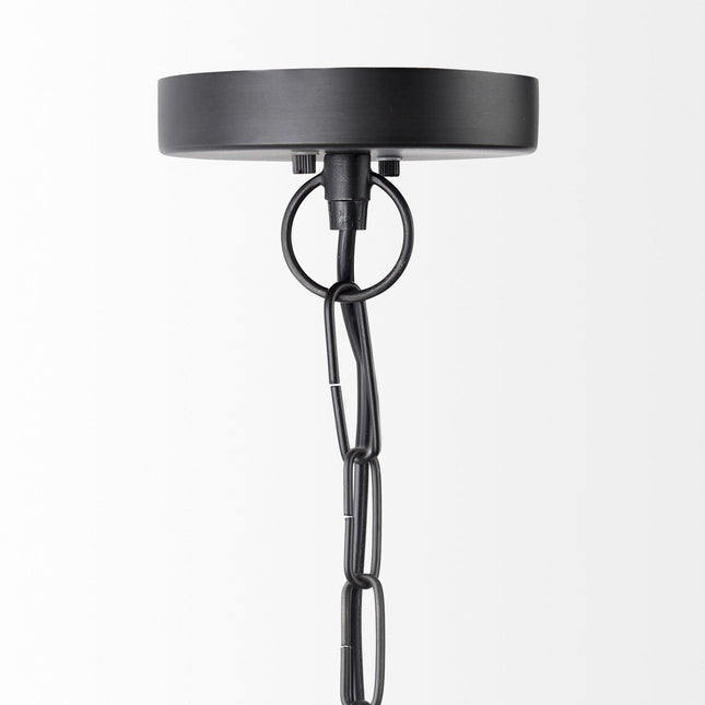 Black Metal Sphere Pendant Hanging Light Pendants TriadCommerceInc   
