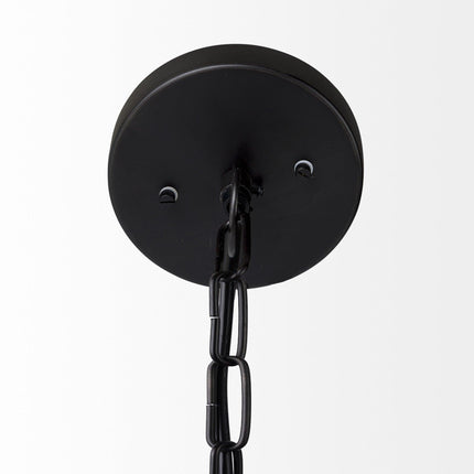 Black Metal Sphere Pendant Hanging Light Pendants TriadCommerceInc   