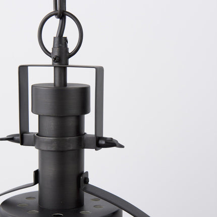 Black Metal Sphere Pendant Hanging Light Pendants TriadCommerceInc   