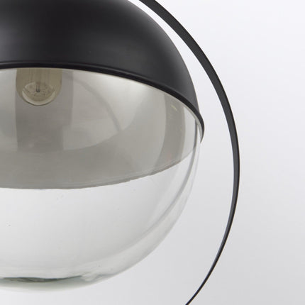Black Metal Sphere Pendant Hanging Light Pendants TriadCommerceInc   