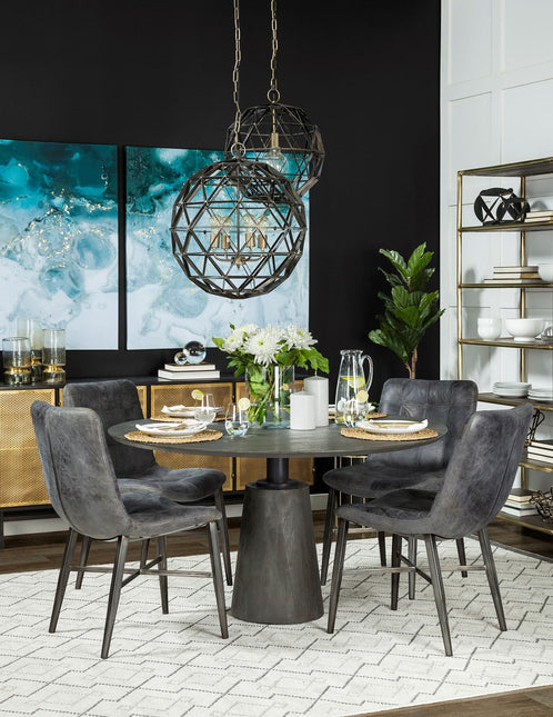 Black Metal Geometric Globe Hanging Light Home Decor > Lighting > Ceiling Lights > Pendant Lights TriadCommerceInc