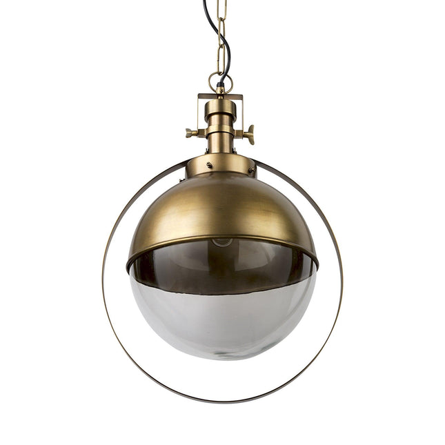Gold Metal Sphere Pendant Hanging Light Pendants TriadCommerceInc   